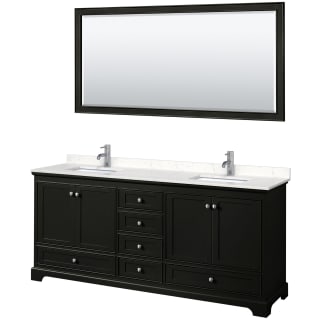 A thumbnail of the Wyndham Collection WCS202080D-VCA-M70 Dark Espresso / Carrara Cultured Marble Top / Polished Chrome Hardware