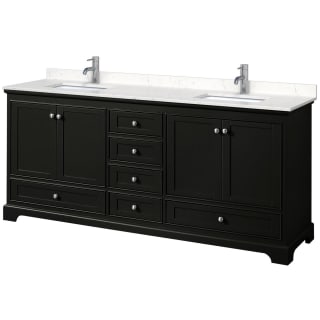 A thumbnail of the Wyndham Collection WCS202080D-VCA-MXX Dark Espresso / Carrara Cultured Marble Top / Polished Chrome Hardware