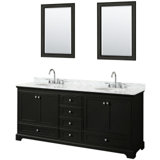 A thumbnail of the Wyndham Collection WCS202080DCMUNOM24 Dark Espresso / White Carrara Marble Top / Polished Chrome Hardware