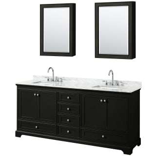 A thumbnail of the Wyndham Collection WCS202080DCMUNSMED Dark Espresso / White Carrara Marble Top / Polished Chrome Hardware