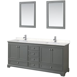 A thumbnail of the Wyndham Collection WCS202080D-VCA-M24 Dark Gray / Carrara Cultured Marble Top / Polished Chrome Hardware
