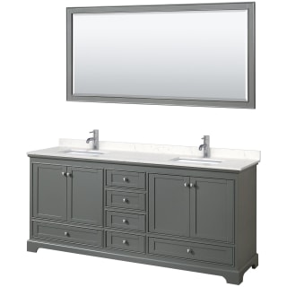 A thumbnail of the Wyndham Collection WCS202080D-VCA-M70 Dark Gray / Carrara Cultured Marble Top / Polished Chrome Hardware