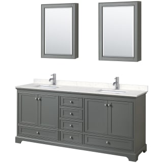 A thumbnail of the Wyndham Collection WCS202080D-VCA-MED Dark Gray / Carrara Cultured Marble Top / Polished Chrome Hardware