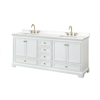 A thumbnail of the Wyndham Collection WCS202080D-QTZ-US3MXX White / White Quartz Top / Brushed Gold Hardware