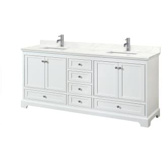 A thumbnail of the Wyndham Collection WCS202080D-QTZ-UNSMXX White / Giotto Quartz Top / Polished Chrome Hardware