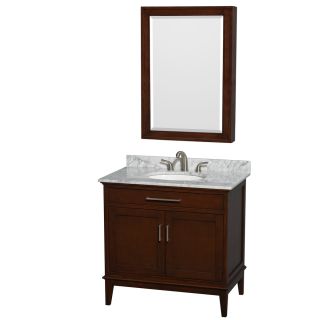 A thumbnail of the Wyndham Collection WCV161636SUNRMED Dark Chestnut / Carrera Top