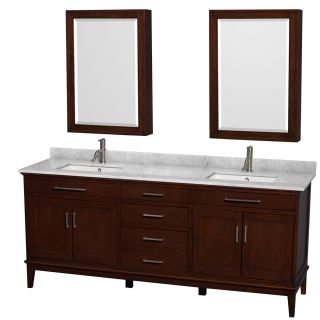 A thumbnail of the Wyndham Collection WCV161680DUNSMED Dark Chestnut / Carrera Top