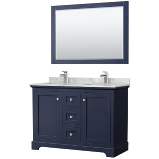 A thumbnail of the Wyndham Collection WCV232348DCMUNSM46 Dark Blue / Polished Chrome Hardware