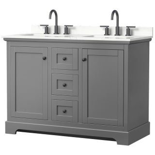 A thumbnail of the Wyndham Collection WCV232348D-QTZ-US3MXX Dark Gray / Giotto Quartz Top / Matte Black Hardware