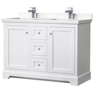 A thumbnail of the Wyndham Collection WCV232348D-VCA-MXX White / Carrara Cultured Marble Top / Polished Chrome Hardware