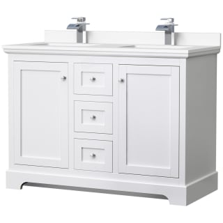 A thumbnail of the Wyndham Collection WCV232348D-VCA-MXX White / White Cultured Marble Top / Polished Chrome Hardware