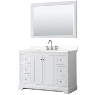 A thumbnail of the Wyndham Collection WCV232348S-QTZ-US3M46 White / Giotto Quartz Top / Polished Chrome Hardware