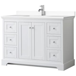 A thumbnail of the Wyndham Collection WCV232348S-VCA-MXX White / White Cultured Marble Top / Polished Chrome Hardware