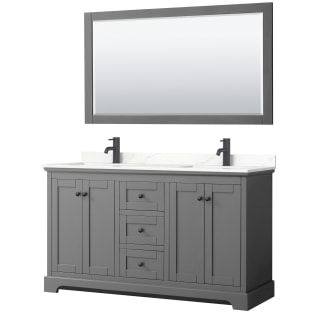 A thumbnail of the Wyndham Collection WCV232360D-QTZ-UNSM58 Dark Gray / Giotto Quartz Top / Matte Black Hardware