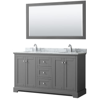 A thumbnail of the Wyndham Collection WCV232360DCMUNOM58 Dark Gray / White Carrara Marble Top / Polished Chrome Hardware