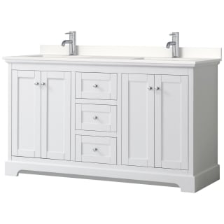 A thumbnail of the Wyndham Collection WCV232360D-QTZ-UNSMXX White / White Quartz Top / Polished Chrome Hardware