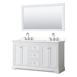 A thumbnail of the Wyndham Collection WCV232360D-QTZ-US3M58 White / White Quartz Top / Polished Chrome Hardware