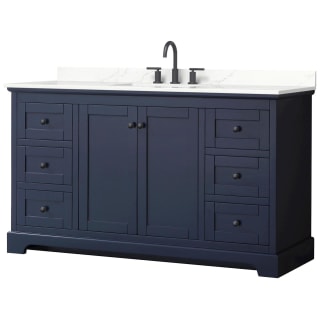 A thumbnail of the Wyndham Collection WCV232360S-QTZ-US3MXX Dark Blue / Giotto Quartz Top / Matte Black Hardware