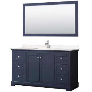 A thumbnail of the Wyndham Collection WCV232360S-VCA-M58 Dark Blue / Carrara Cultured Marble Top / Polished Chrome Hardware