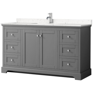 A thumbnail of the Wyndham Collection WCV232360S-VCA-MXX Dark Gray / Carrara Cultured Marble Top / Polished Chrome Hardware