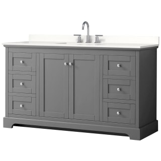 A thumbnail of the Wyndham Collection WCV232360S-QTZ-US3MXX Dark Gray / White Quartz Top / Polished Chrome Hardware