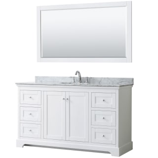 A thumbnail of the Wyndham Collection WCV232360SCMUNOM58 White / White Carrara Marble Top / Polished Chrome Hardware