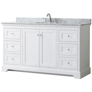 A thumbnail of the Wyndham Collection WCV232360SCMUNOMXX White / White Carrara Marble Top / Polished Chrome Hardware