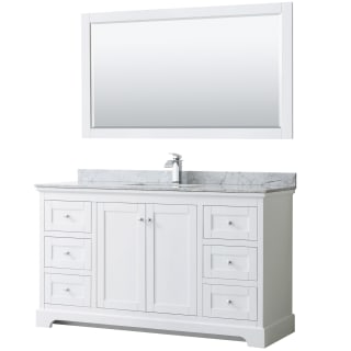 A thumbnail of the Wyndham Collection WCV232360SCMUNSM58 White / White Carrara Marble Top / Polished Chrome Hardware