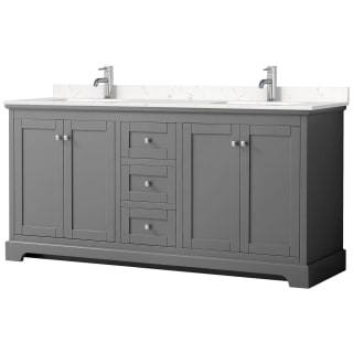 A thumbnail of the Wyndham Collection WCV232372D-VCA-MXX Dark Gray / Carrara Cultured Marble Top / Polished Chrome Hardware