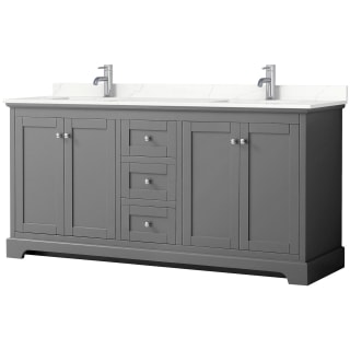 A thumbnail of the Wyndham Collection WCV232372D-QTZ-UNSMXX Dark Gray / Giotto Quartz Top / Polished Chrome Hardware