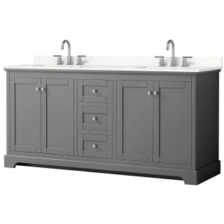 A thumbnail of the Wyndham Collection WCV232372D-QTZ-US3MXX Dark Gray / Giotto Quartz Top / Polished Chrome Hardware