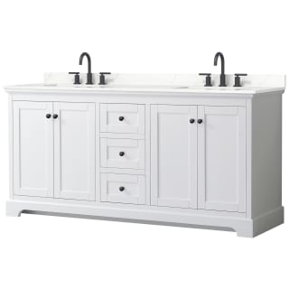 A thumbnail of the Wyndham Collection WCV232372D-QTZ-US3MXX White / Giotto Quartz Top / Matte Black Hardware