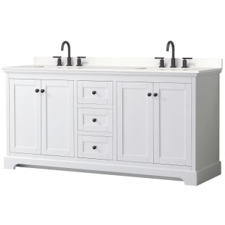 A thumbnail of the Wyndham Collection WCV232372D-QTZ-US3MXX White / White Quartz Top / Matte Black Hardware