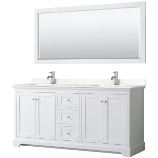 A thumbnail of the Wyndham Collection WCV232372D-VCA-M70 White / Carrara Cultured Marble Top / Polished Chrome Hardware