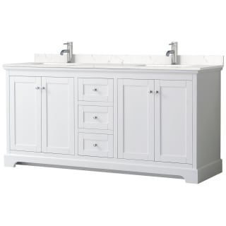 A thumbnail of the Wyndham Collection WCV232372D-VCA-MXX White / Carrara Cultured Marble Top / Polished Chrome Hardware