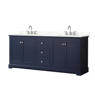 A thumbnail of the Wyndham Collection WCV232380D-QTZ-US3MXX Dark Blue / Giotto Quartz Top / Polished Chrome Hardware