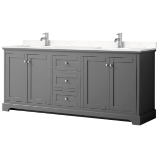 A thumbnail of the Wyndham Collection WCV232380D-VCA-MXX Dark Gray / Carrara Cultured Marble Top / Polished Chrome Hardware