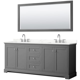 A thumbnail of the Wyndham Collection WCV232380D-QTZ-US3M70 Dark Gray / Giotto Quartz Top / Polished Chrome Hardware