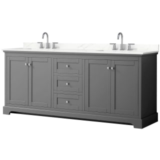 A thumbnail of the Wyndham Collection WCV232380D-QTZ-US3MXX Dark Gray / Giotto Quartz Top / Polished Chrome Hardware