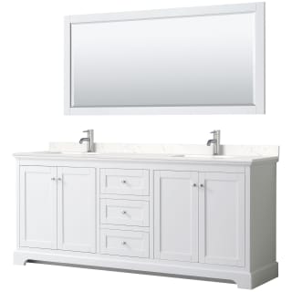A thumbnail of the Wyndham Collection WCV232380D-VCA-M70 White / Carrara Cultured Marble Top / Polished Chrome Hardware