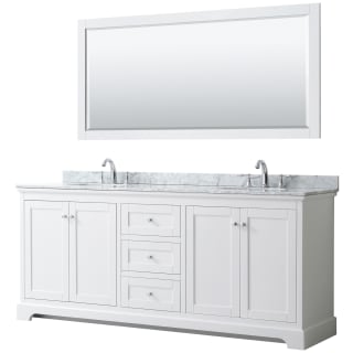 A thumbnail of the Wyndham Collection WCV232380DCMUNOM70 White / White Carrara Marble Top / Polished Chrome Hardware