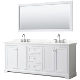 A thumbnail of the Wyndham Collection WCV232380D-QTZ-US3M70 White / Giotto Quartz Top / Polished Chrome Hardware