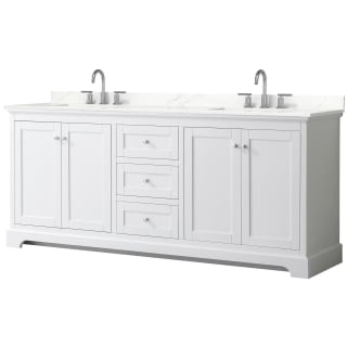 A thumbnail of the Wyndham Collection WCV232380D-QTZ-US3MXX White / Giotto Quartz Top / Polished Chrome Hardware