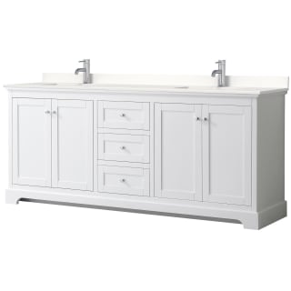 A thumbnail of the Wyndham Collection WCV232380D-QTZ-UNSMXX White / White Quartz Top / Polished Chrome Hardware