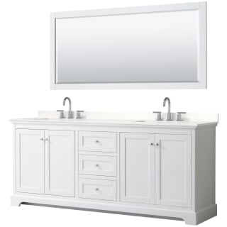 A thumbnail of the Wyndham Collection WCV232380D-QTZ-US3M70 White / White Quartz Top / Polished Chrome Hardware