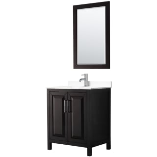 A thumbnail of the Wyndham Collection WCV252530S-VCA-M24 Dark Espresso / White Cultured Marble Top / Polished Chrome Hardware