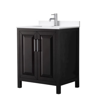 A thumbnail of the Wyndham Collection WCV252530S-QTZ-UNSMXX Dark Espresso / White Quartz Top / Polished Chrome Hardware