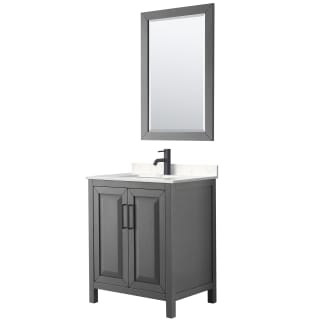 A thumbnail of the Wyndham Collection WCV252530S-VCA-M24 Dark Gray / Carrara Cultured Marble Top / Matte Black Hardware