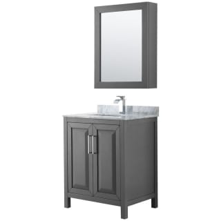 A thumbnail of the Wyndham Collection WCV252530SUNSMED Dark Gray / White Carrara Marble Top / Polished Chrome Hardware