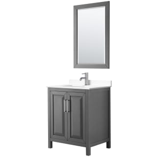 A thumbnail of the Wyndham Collection WCV252530S-VCA-M24 Dark Gray / White Cultured Marble Top / Polished Chrome Hardware